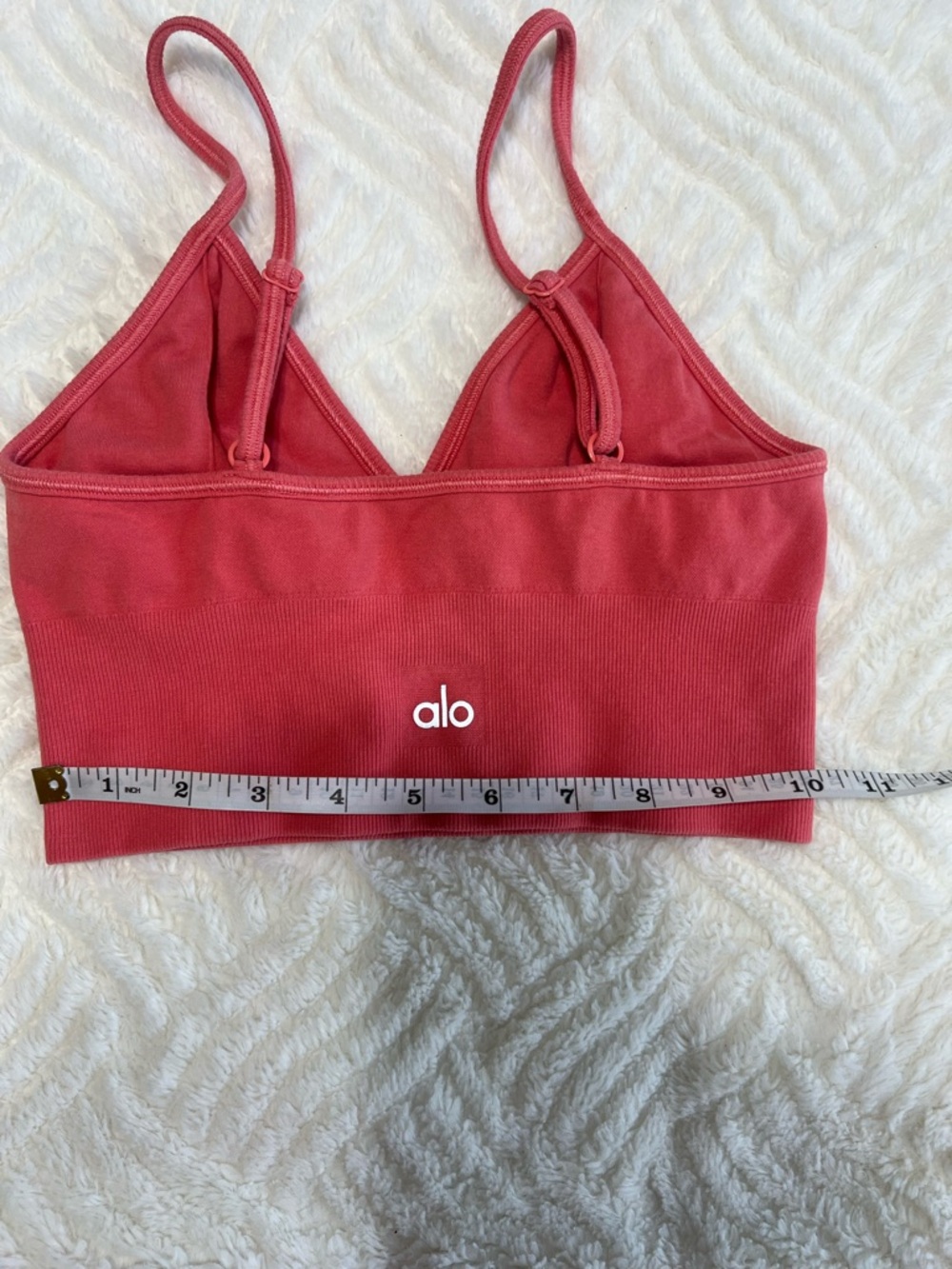 Alo Yoga Delight Bra Coral Pink Women’s Small Adjustable Straps - Picture 9 of 11